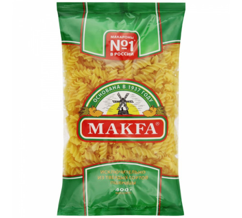 Макароны "Makfa" спирали 400гр