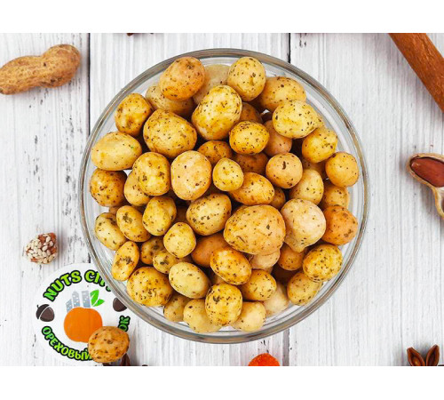 Арахис в глазури со вкусом сметаны и зелени