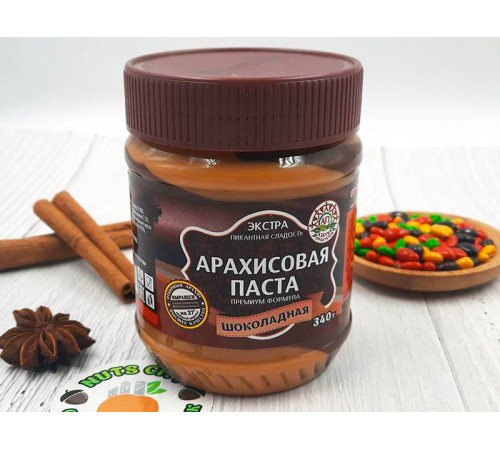 Арахисовая паста "Шоколадная" 340гр
