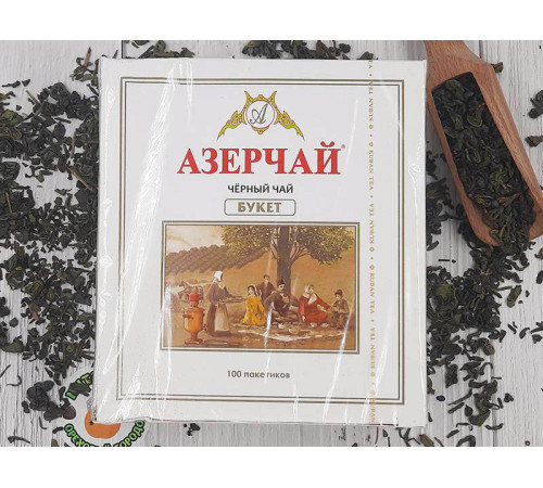 Азерчай черный байховый 100 пакетиков