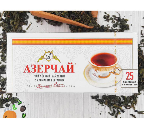 Азерчай черный с ароматом бергамота 25 пакетиков