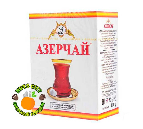 Азерчай черный с ароматом бергамота 100гр