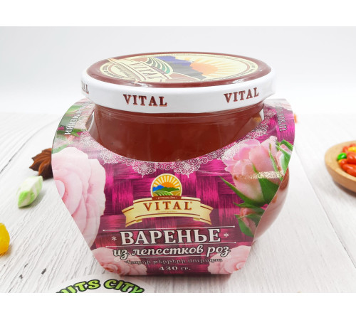 Варенье из лепестков роз "Vital" 430гр