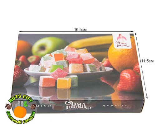 Лукум радуга ассорти кубики 250гр