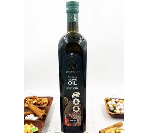 Масло оливковое Сratos Extra Pomace Olive oil, высший сорт, Греция, 1 л