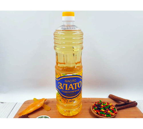 Масло подсолнечное "Злато" 1л