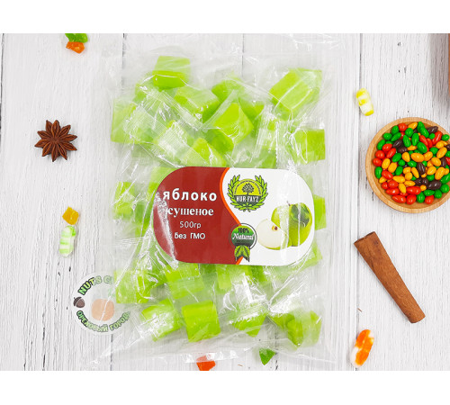 Сладкие кубики со вкусом яблоко 500гр