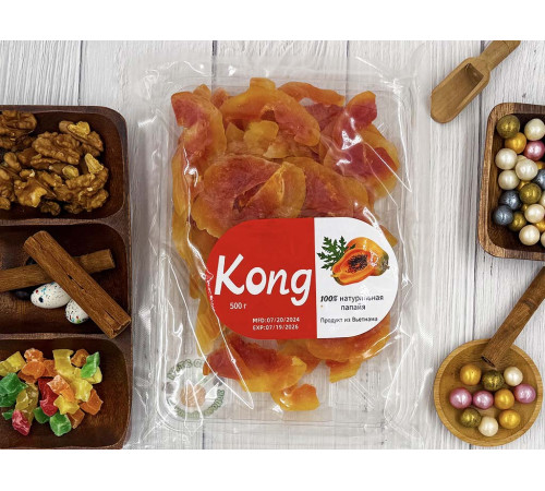 Папайя сушеная Kong 500гр