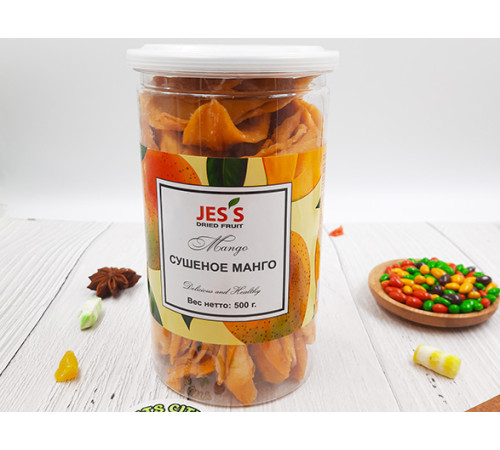 Манго сушеное JES'S 500гр в банке