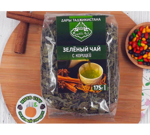 Зеленый чай с корицей 175гр